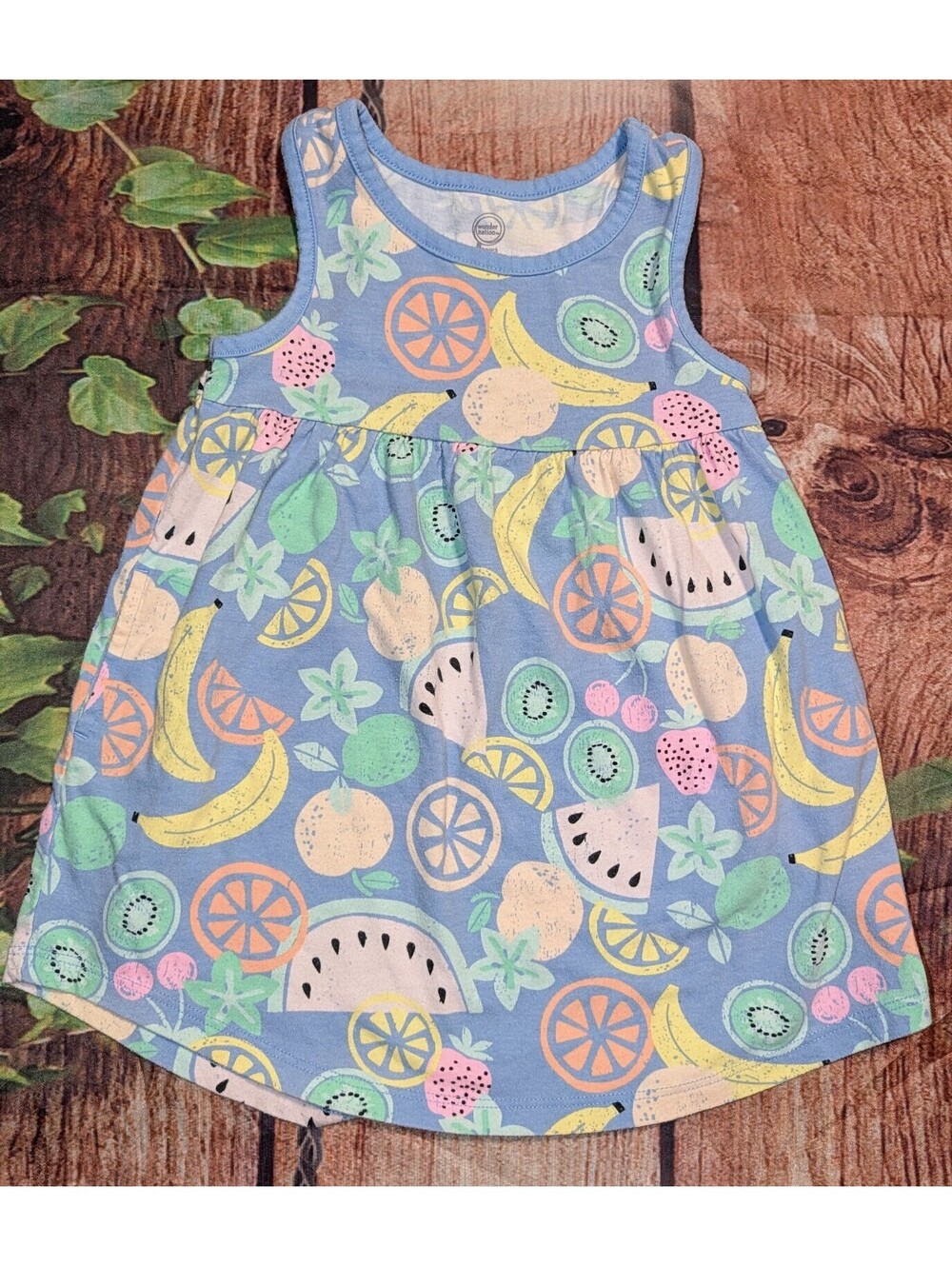 3T Wonder Nation Girls' Fruit Print Dress